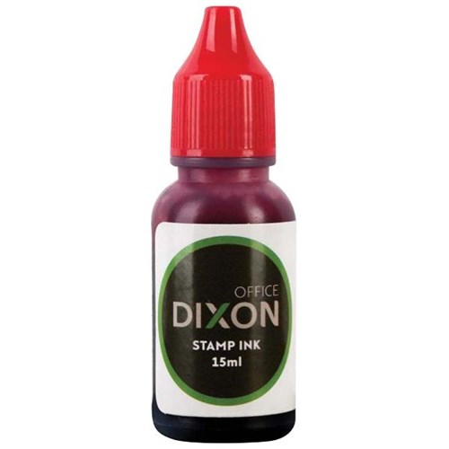 Dixon Self-Inking Stamp Ink Refill 15ml Red | OfficeMax NZ