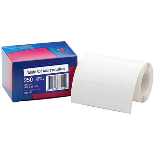 Avery DMR10236RA, Roll Address Labels 36x102mm, Box of 250 OfficeMax NZ