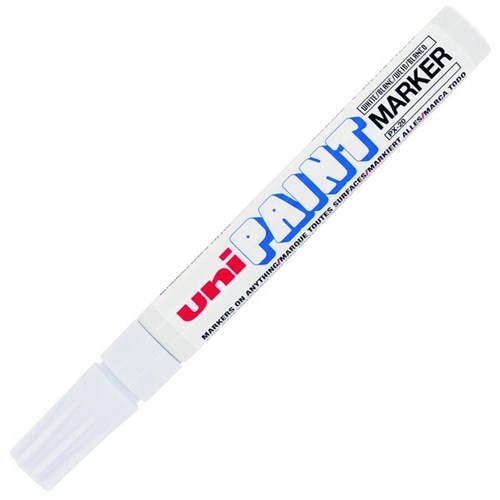 Uni White Paint Marker Pen Medium Tip