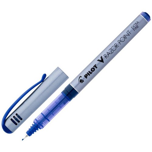 Pilot V Razor Point Blue Pen 0.8mm Extra Fine Tip
