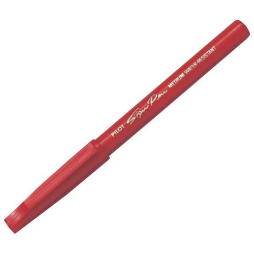 Pilot Sign Red Fibre Pen 0.6mm Medium Tip