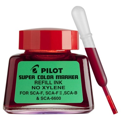 Pilot Super Color Red Marker Ink Refill Pot 30ml