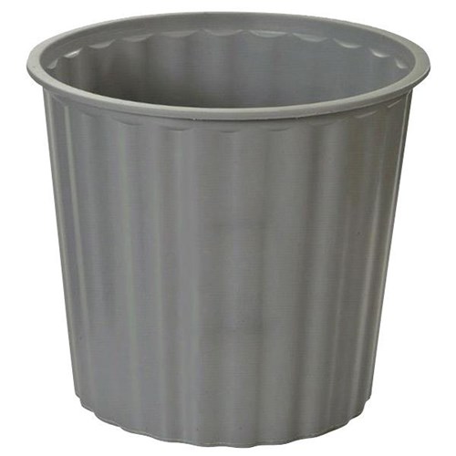 Plastic Rubbish Bin 30cm Grey OfficeMax NZ