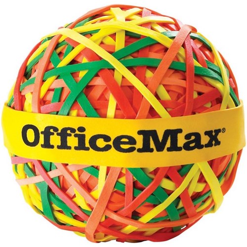 OfficeMax Rubber Band Ball Assorted Colours 113g