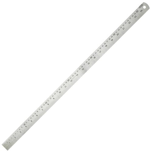 Steel Ruler Metric/Imperial 60cm