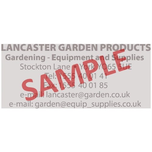 Colop L50 Custom Rubber Die Only 69x30mm Stamp NOT Included