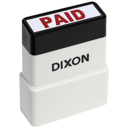 Dixon 049 Self-Inking Stamp PAID Red