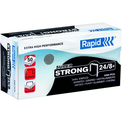 Rapid Staples 24/8 8mm, Pack of 5000