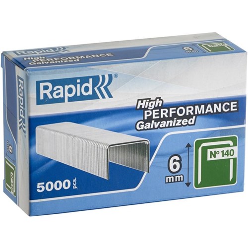 Rapid Staples 140/6 6mm, Pack of 5000