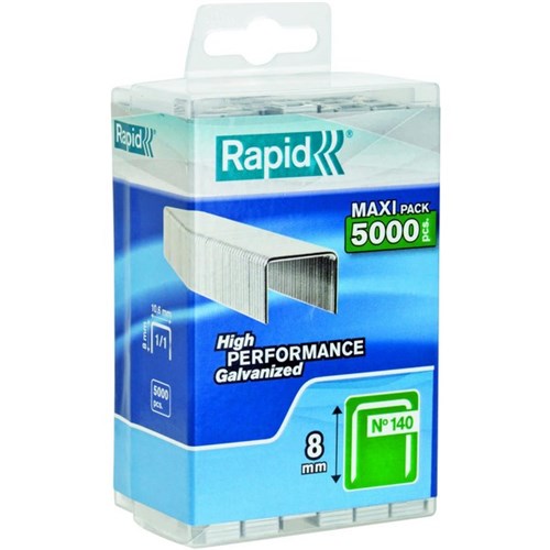 Rapid Staples 140/8 8mm, Pack of 5000