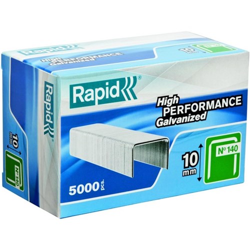 Rapid Staples 140/10 10mm, Pack of 5000