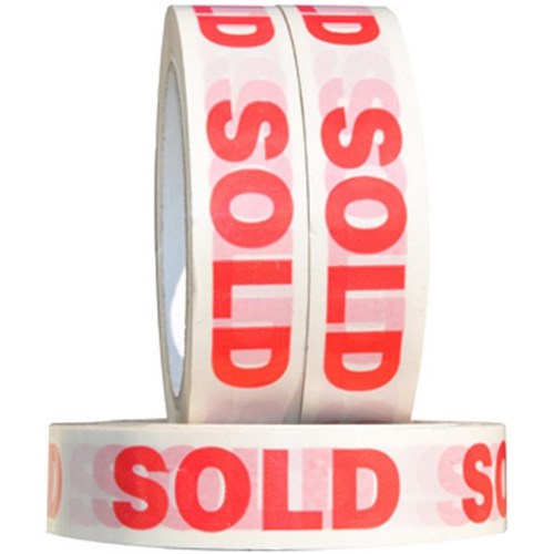 Pomona 1388 Message Tape Sold 24mm x 66m Red on White