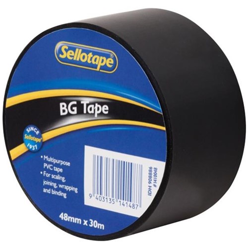 Sellotape BG 1410 Flexible PVC Tape 48mm x 30m Black