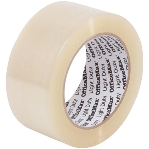 OfficeMax Light Duty Packaging Tape 48mm x 100m Clear