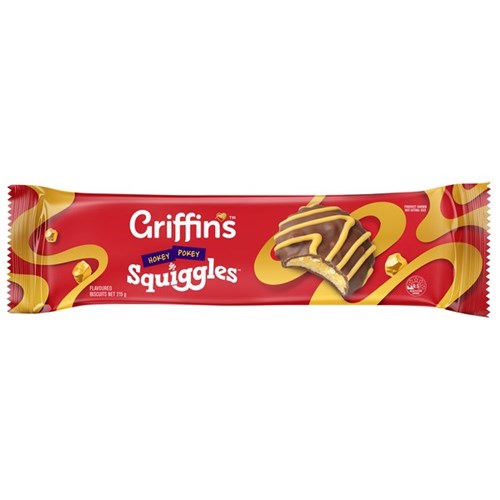 Griffin's Squiggles Biscuits Hokey Pokey 215g