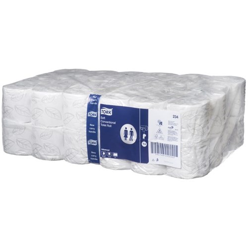 Tork Soft T4 Advanced Toilet Tissue 2 Ply 400 Sheet 0000234, Carton of 48