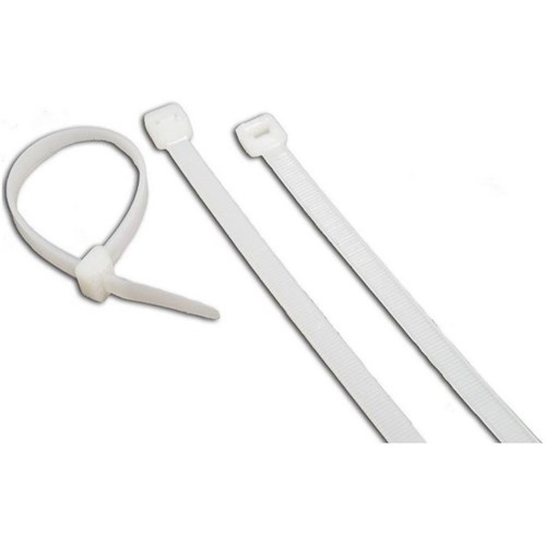 Plastic Cable Ties 370x4.8mm Natural, Pack of 100