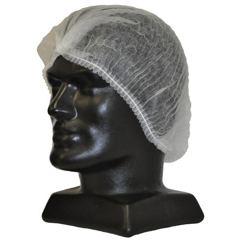 Disposable Caps Crimped 580mm White, Pack of 1000