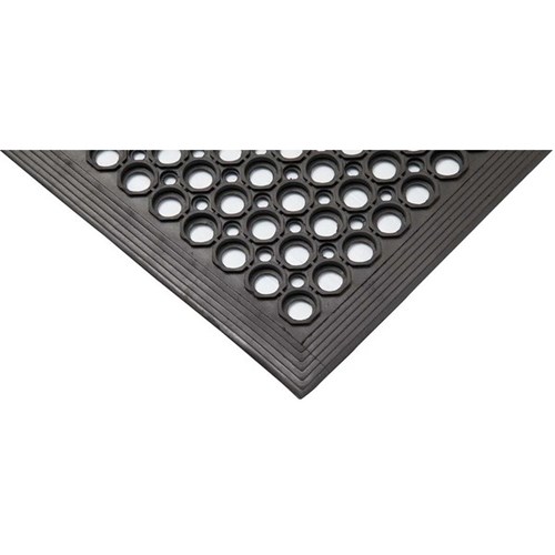 Worksave Anti-Fatigue Mat Black 1520x890x12mm
