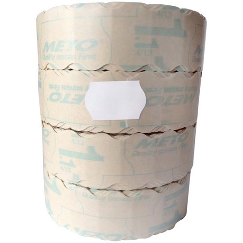 Meto Gun PL718 Removable Pricing Labels 18x11mm White, Pack of 4 Rolls