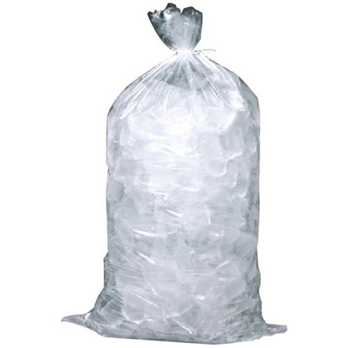 Poly Ice Bags 300x600mm 70 Micron Natural, Pack of 100 OfficeMax NZ