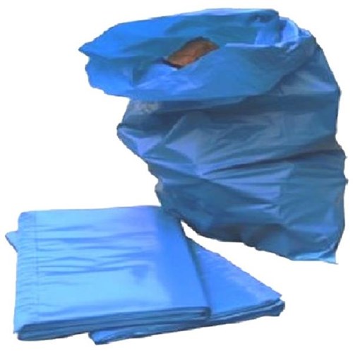 Rubbish Bags 340x290x900mm 40 Micron 60L Blue, Carton of 500