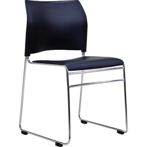 Maxim Visitor Chair Black/Chrome (Min.Order Qty 4)