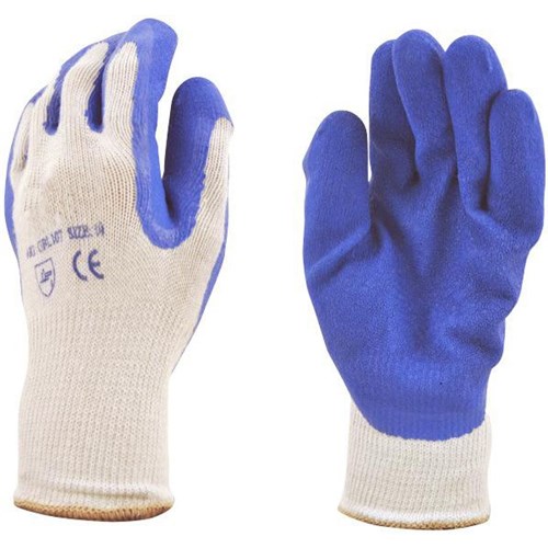 Safe-T-Tec Industrial Polycotton Wrinkle-Dipped Gloves XL