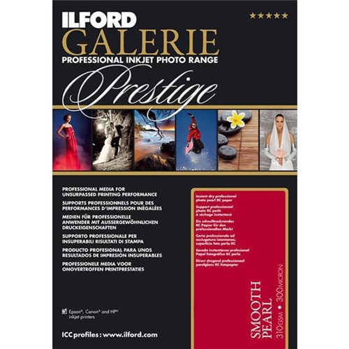 Ilford Galerie A4 310gsm Smooth Pearl Inkjet Photo Paper, Pack of 25