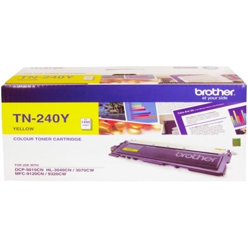 Brother TN240Y Yellow Laser Toner Cartridge High Yield OfficeMax NZ