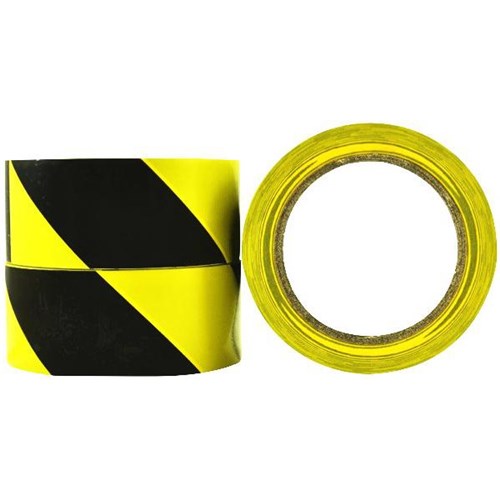Hazard Tape 48mm x 33m Yellow & Black