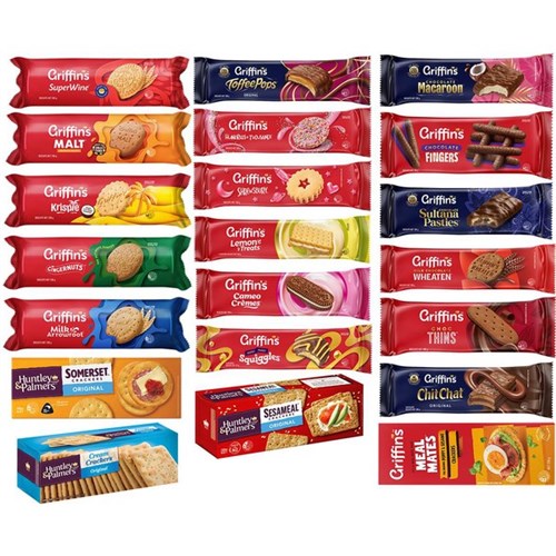 Griffin's Assorted Biscuits and Crackers 20 Varieties, Box of 20