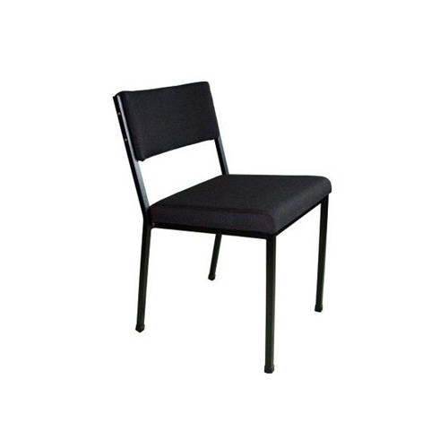 MS2 Stacker Chair Black Frame Black Fabric