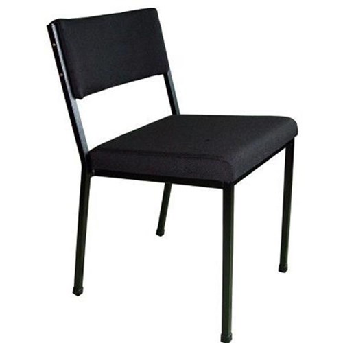 MS2 Stacker Chair Black Frame Graphite Grey Fabric
