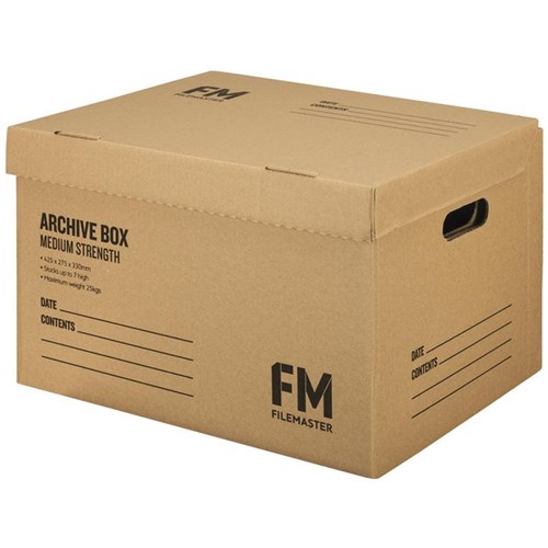 FM Medium Strength Archive Storage Box A3 Kraft