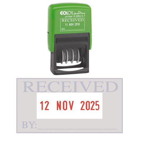 Colop S260L1 Self-Inking Dater Stamp Date & RECEIVED 45x24mm