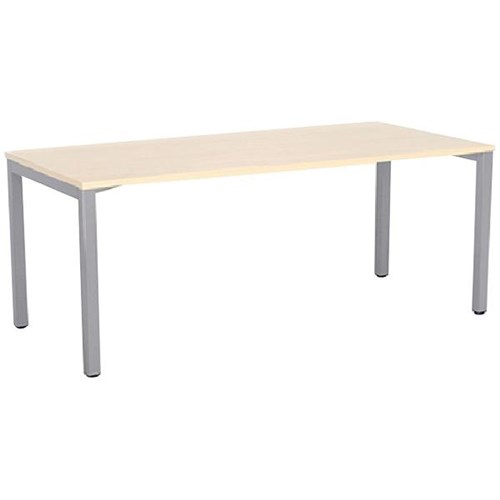 1800x800mm Nordic Maple Top/Silver Frame