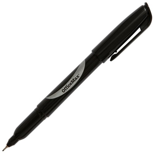 Officemax Black Permanent Marker Fine Tip
