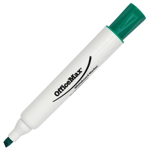 OfficeMax Green Whiteboard Marker Chisel Tip
