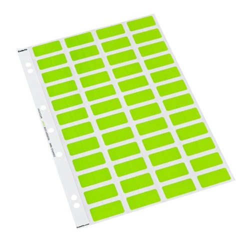 Colourfind Coloured Labels 161907 19mm Light Green, Sheet of 48