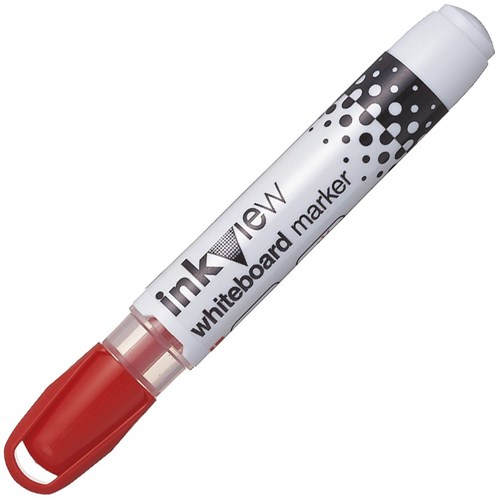 uni Inkview Red Whiteboard Marker Bullet Tip