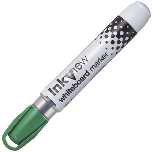 uni Inkview Green Whiteboard Marker Bullet Tip