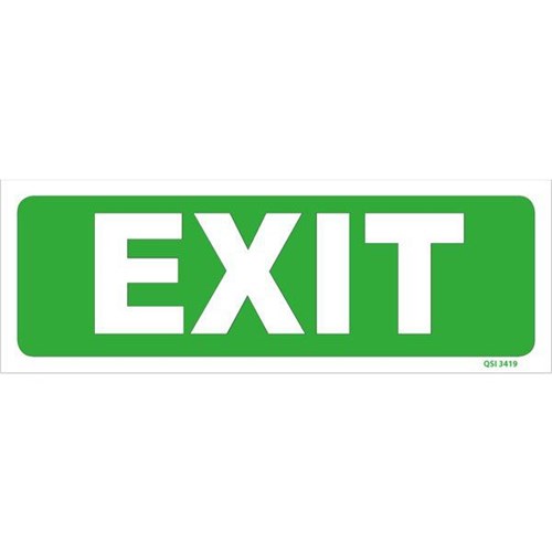 Exit Safety Sign 340x120mm