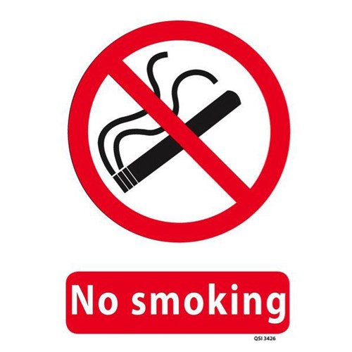 No Smoking Safety Sign 240x340mm