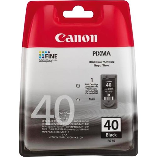 Canon PG40 Black Ink Cartridge OfficeMax NZ