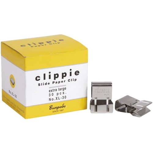 Clippie Paper Clips XL, Box of 30