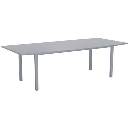 Cubit Boardroom Table 2400mm Silver/Silver