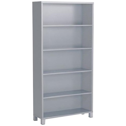 Cubit Bookcase 4 Shelves 1800mm Silver
