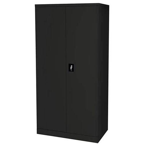 Proceed Steel Cupboard 3 Shelves Lockable 1800mm Black