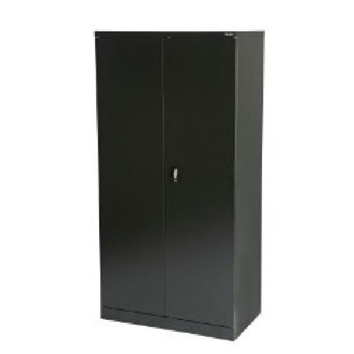 Proceed Steel Cupboard 3 Shelves Lockable 1800mm Black